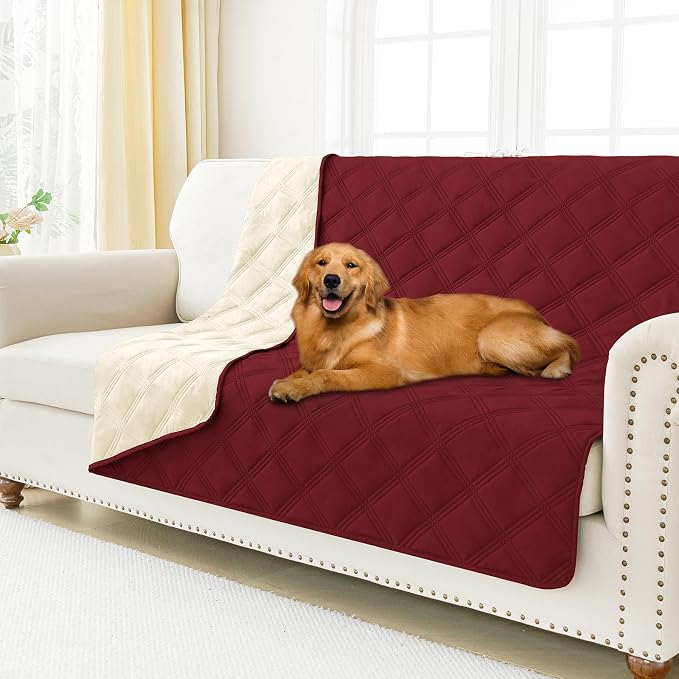 Smiry Waterproof Dog Bed Cover Blanket 52x82, Soft Reversible Pet Blanket by Smiry