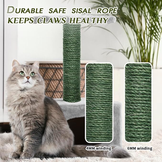 Green Sisal Rope 1/4 Inch by 98-Feet - Image 6