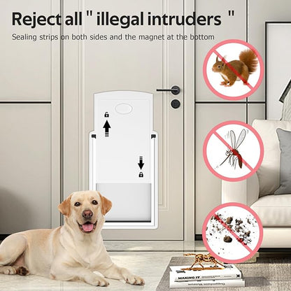 Large Dog Door for Door，Dog Door for Exterior Door Stainless Steel Frame - Image 5