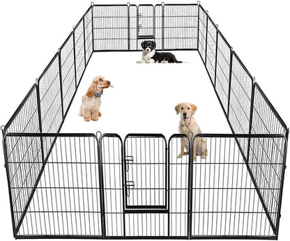 BestPet | Dog Playpen | 40 Inch, 16 Panels | Heavy Duty Metal Pet Exercise Pen by BestPet