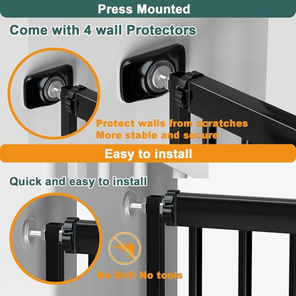 40.55" Tall, 61.61-69.48 Inch Wide, 1.37" Ultra Narrow Spacing Dog Pet Baby - Image 4