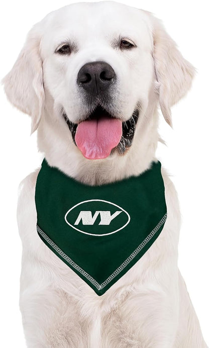 Pets First NFL New York Jets TIE Bandana, Size Large/X-Large. Dog Bandana Scarf - Image 6