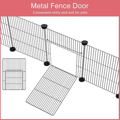 12 Panels Small Animal Playpen, C&C Cage - Image 3