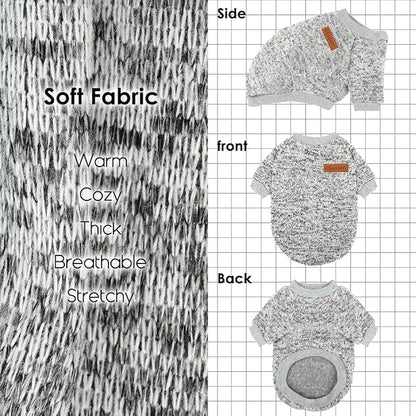 1 Pc Dog Sweaters for Small Dogs Girl Boy Winter Fleece Clothes Warm Soft Dog - Image 5