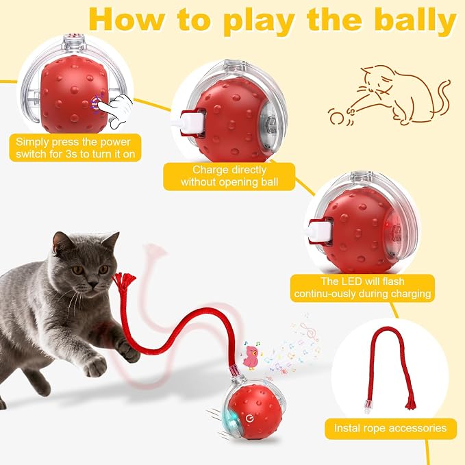3-Pack Interactive Cat Toys Ball - Image 8