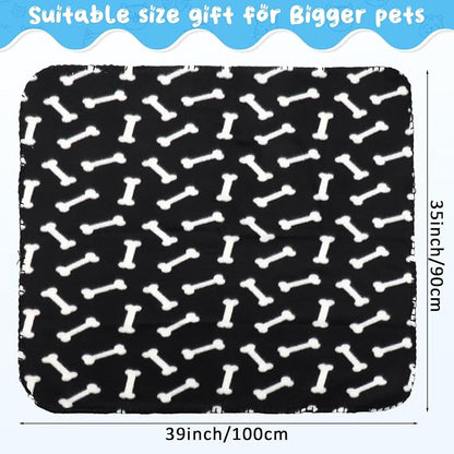 Eccliy 20 Pcs Puppy Blanket Pet Soft Fleece Dog Blankets Warm Felt Throw Sleep - Image 2