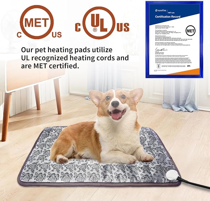 Pet Heating Pad 22x18 in with Smart Thermostat Switch and Power Line Protection - Image 6