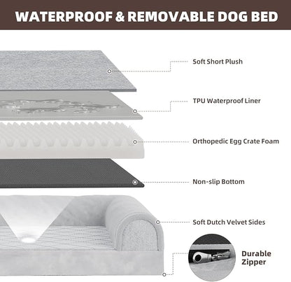 Simple Trending Orthopedic Dog Beds Large Sized, Dog Couch Sofa Bed - Image 6