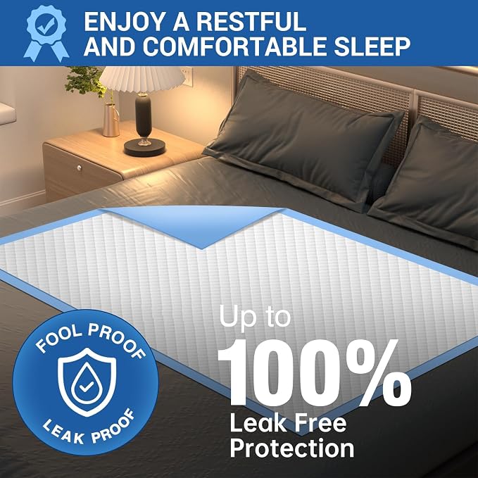 Bed Pads Disposable 40"X60" Chucks Pads Oversized Underpads - Image 6