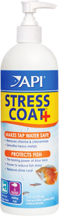 API STRESS COAT Aquarium Water Conditioner 16-Ounce Bottle by API