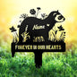 Personalized Metal Ferret Memorial Stake – Custom Pet Grave Marker Tombstone by NIWAHO