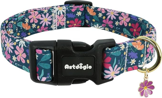 Dog Collar for Small Dogs, Spring Dark Green Dog Collars by Unknown
