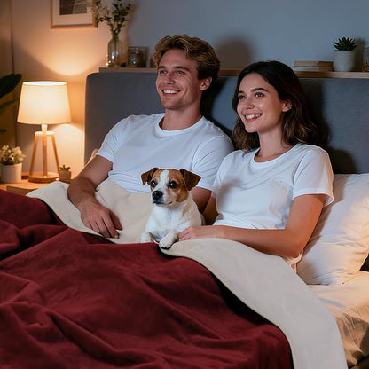 LOOBANI Waterproof Blanket for Bed: Reversible Soft Flannel King Size Bed - Image 7