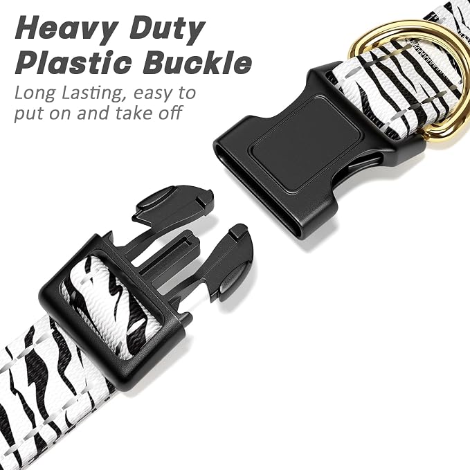 Reflective Dog Collar for Small Dogs Cats, Cute Boho Adjustable Heavy-Duty - Image 4