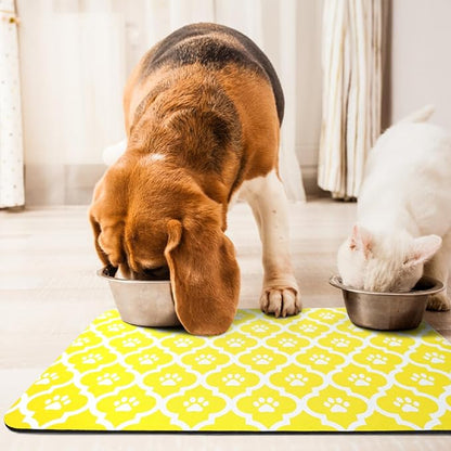 Dog Food Mat 24X32 Inch Pet Feeding Absorbent Mats - Image 7