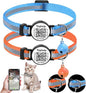 Smart QR Code Cat Collar 2-Pack, Breakaway Reflective Collar by Taghelp
