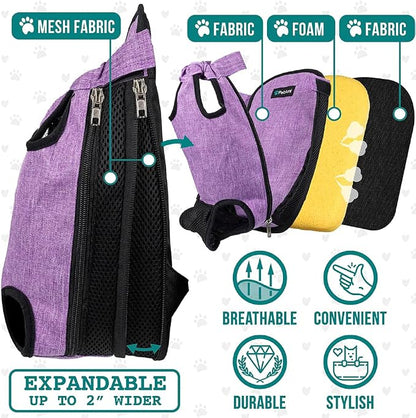PetAmi Dog Carrier Backpack, Adjustable Dog Pet Cat Front Carrier Backpack | - Image 3