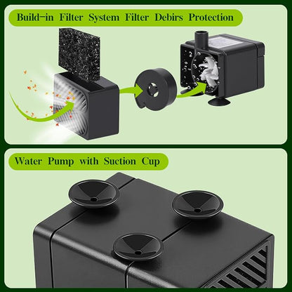 Solar Water Fountain for Bird Bath Solar Water Pump - Image 5