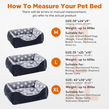 GASUR Large Dog Bed, Rectangle Washable Pet Beds, Orthopedic Dog Sofa Bed - Image 6