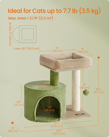Feandrea Cat Tree, Small Cat Tower - Image 5