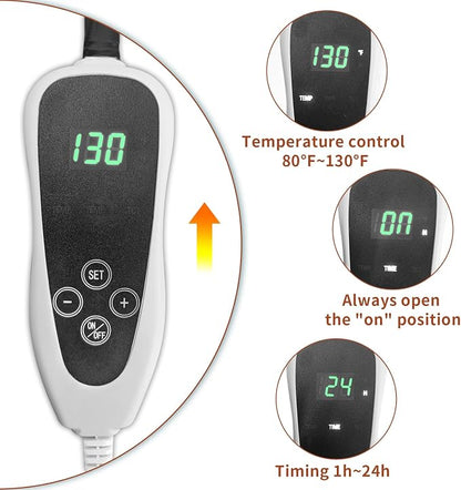 Pet Heating Pad 22x18 in with Smart Thermostat Switch and Power Line Protection - Image 4