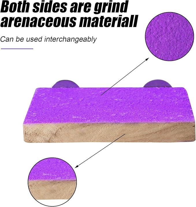 Reginary 12 Pcs Bird Perch Stand Toy Wood Parrot Stand Platform Colorful Paw - Image 6