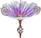 MUMTOP 31 Inch Height Glass Birdbath Birdfeeder by MUMTOP