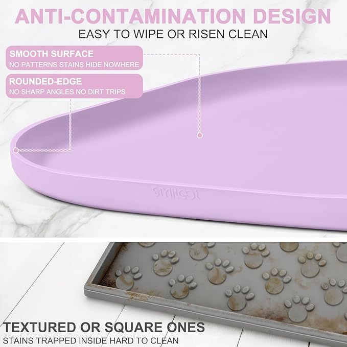 Silicone Pet Food Mat with Raised Edge - Image 5