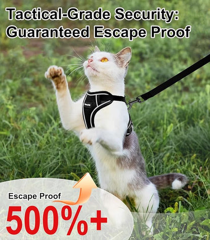 Cat Harness and Leash for Walking Escape Proof Soft Adjustable Cat Leash - Image 2