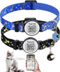 2 Pack Stars and Moon, Solid & Safe Safety Plaid Kitten Collars by Taghelp