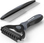 Pet Grooming Brush and Metal Comb Combo, Cat Brush Dog Brush by Docrok