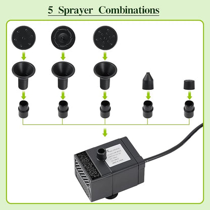 Solar Water Fountain for Bird Bath Solar Water Pump - Image 3