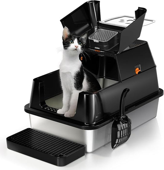 Stainless Steel Cat Litter Box by Eosarcu
