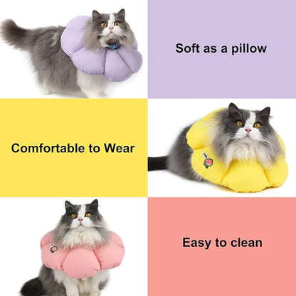 Cat Cone Collar, Cute Waterproof Cat Recovery Collar, Anti-Bite Lick Wound - Image 7