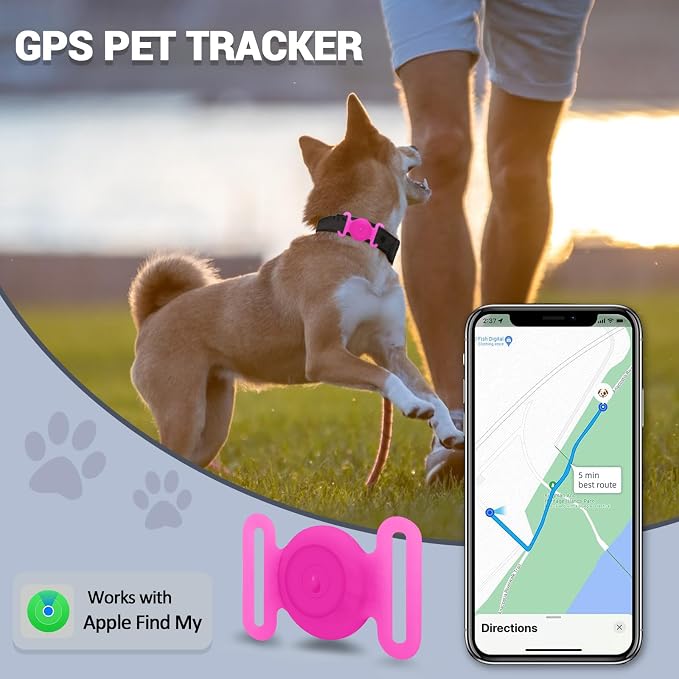 GPS Tracker for Dogs, Mini GPS Cat Tracker, Dog Tracking tag - Image 2