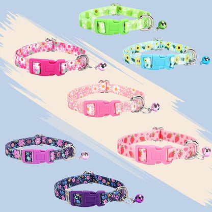 XS Dog Collar with Bell- Durable Nylon Collar - Image 6