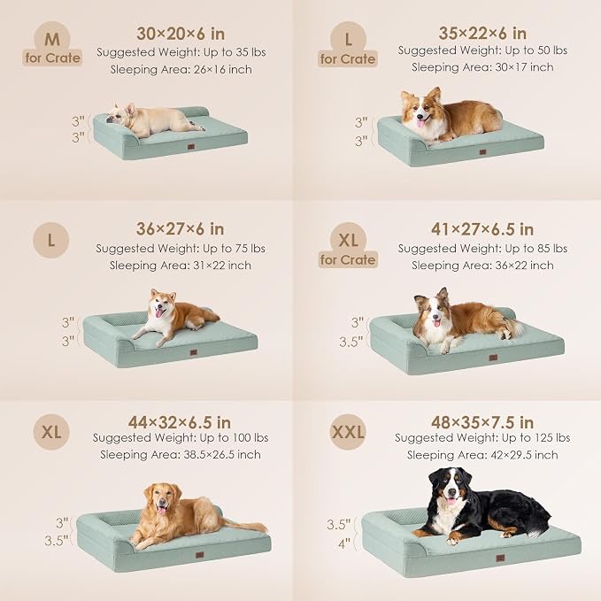 EHEYCIGA Extra Large Dog Bed Othorpedic, Memory Foam XL Dog Bed - Image 2
