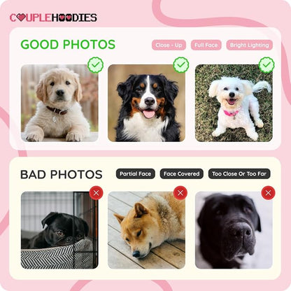 COUPLEHOODIES Custom Dog Portrait Sweatshirt from Photo – Personalized Pet - Image 4