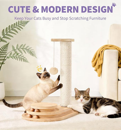 Made4Pets Cat Scratching Post Cat Scratcher Kitten Toys - Image 9