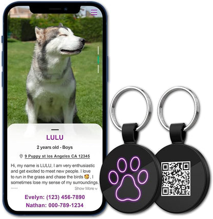 MYLUCKYTAG QR Code Pet ID | Personalized Dog & Cat Collar Tag | Online Profile - Image 5