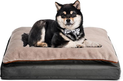 Amazon Basics Dog Bed with Cooling Gel Memory Foam, Pressure-Relief Support by AmazonBasics