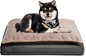 Amazon Basics Dog Bed with Cooling Gel Memory Foam, Pressure-Relief Support by AmazonBasics