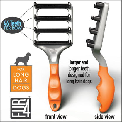 FUR4 deShedding Dog Brush for Long Hair Dogs – Pet Hair Brush - Image 10