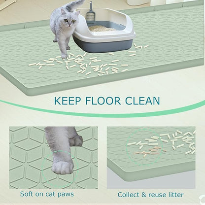 Cat Litter Mat, Silicone Large Cat Mat - Image 2