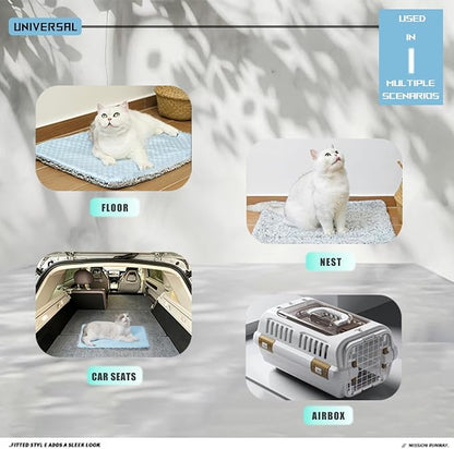 Two Uses'Cat Mat, Self Warming&Cooling Cat Mat.12 * 20in- Cooling Cat Pad - Image 7