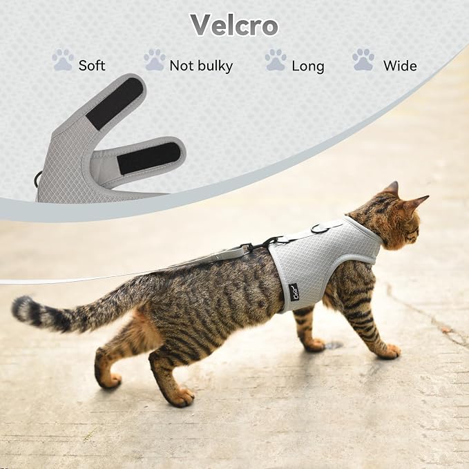 Kitty Harness and Leash for Walking Escape Proof Breathable Mesh Fabric - Image 4
