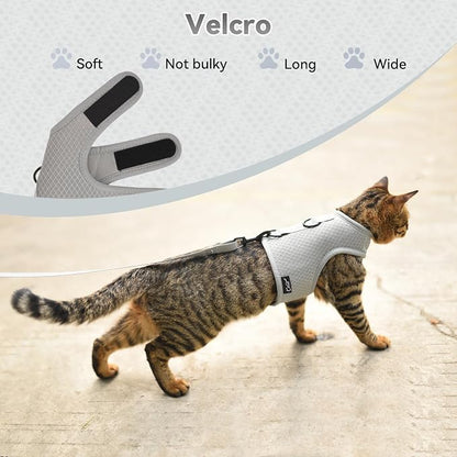 Kitty Harness and Leash for Walking Escape Proof Breathable Mesh Fabric - Image 4