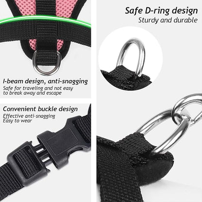 shudyear Summer cat Chest Harness and Leash, Anti-Escape Adjustable Soft mesh - Image 5