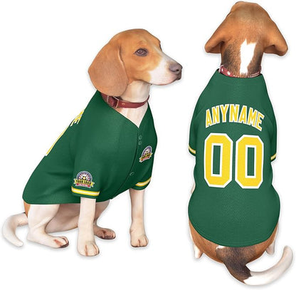 Custom Dog Baseball Jersey by KXK