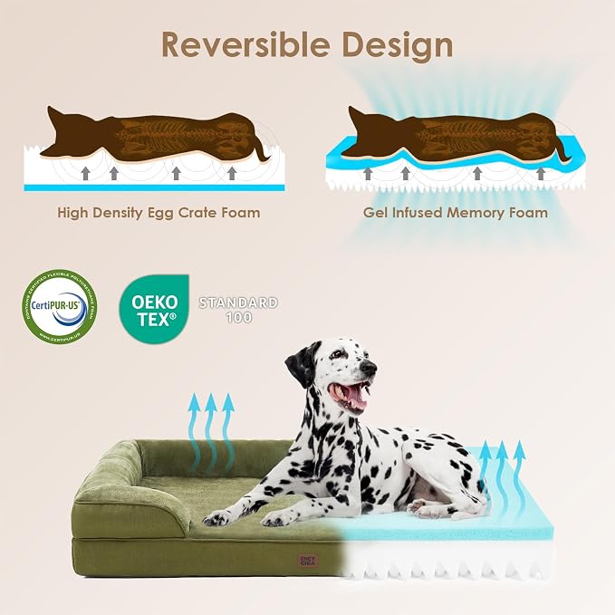 EHEYCIGA Orthopedic Dog Bed for Small Dogs, Waterproof Memory Foam Small Pet - Image 4